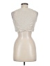 Shein Ivory Sleeveless Button-Down Shirt Size 6 - photo 2