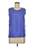 Draper's studio 100% Polyester Blue Sleeveless T-Shirt Size 6 - photo 1
