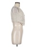 Shein Ivory Sleeveless Button-Down Shirt Size 6 - photo 4