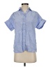 J.Crew 100% Linen Blue Short Sleeve Button-Down Shirt Size XXS (petite) - photo 1