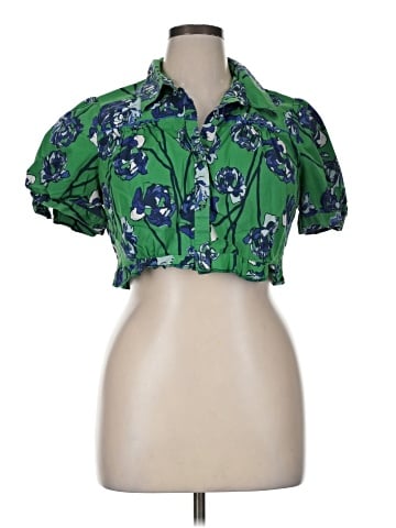 Diane von Furstenberg Short Sleeve Blouse (view 1)
