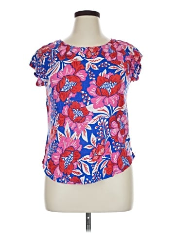 Sigrid Olsen Short Sleeve Blouse (view 1)