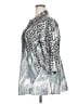Creation L 100% Polyester Animal Print Silver 3/4 Sleeve Blouse Size 18 - photo 5
