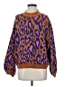 FARM Rio Animal Print Purple Pullover Sweater Size S - photo 1