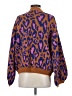 FARM Rio Animal Print Purple Pullover Sweater Size S - photo 2