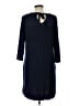 Monsoon Solid Blue Casual Dress Size 10 - photo 2