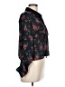 I Heart Ronson 100% Polyester Floral Black Long Sleeve Blouse Size L - photo 4