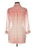 I.N. Studio 100% Polyester Polka Dots White Orange 3/4 Sleeve Blouse Size M - photo 2
