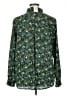 On 34th 100% Recycled Polyester Paisley Green Long Sleeve Blouse Size XL - photo 2