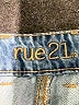 rue21 100% Cotton Blue Denim Shorts Size 14 - photo 3