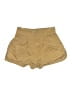 Mable Solid Tan Khaki Shorts Size S - photo 1