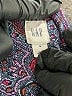 Gap 100% Rayon Paisley Multi Color Purple Casual Dress Size M - photo 7