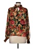 Flying Tomato 100% Polyester Floral Orange Long Sleeve Blouse Size M - photo 1