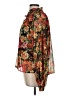 Flying Tomato 100% Polyester Floral Orange Long Sleeve Blouse Size M - photo 5