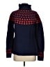 Duluth Trading Co. Argyle Blue Turtleneck Sweater Size S - photo 1