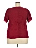 Shein Burgundy Short Sleeve Blouse Size 2X - photo 2
