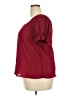 Shein Burgundy Short Sleeve Blouse Size 2X - photo 5