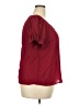 Shein Burgundy Short Sleeve Blouse Size 2X - photo 4