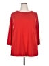 Susan Graver Red 3/4 Sleeve Top Size XXL (estimated) - photo 1