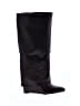 Assorted Brands 100% Leather Black Brown Boots Size 6 1/2 - photo 1