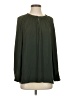 14th & Union 100% Polyester Green Long Sleeve Blouse Size S - photo 1