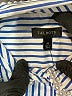 Talbots 100% Cotton Stripes Blue Short Sleeve Button-Down Shirt Size XS - photo 7