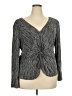 Alex Evenings Gray Long Sleeve Top Size 2X - photo 1