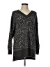 Nine West Animal Print Gray Pullover Sweater Size L - photo 1