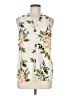 Groupe Corwik Floral Ivory Sleeveless Blouse Size M (estimated) - photo 1