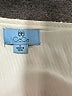 CeCe 100% Nylon Metallic Silver 3/4 Sleeve Blouse Size S - photo 4