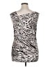 Jennifer Lopez Silver Sleeveless Top Size XL - photo 2