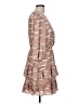 Buddy Love 100% Polyester Print Tan Casual Dress Size L - photo 4