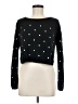 Rosette by Be Cool 100% Acrylic Polka Dots Black Pullover Sweater Size S - photo 1