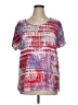Gloria Vanderbilt Red Short Sleeve Blouse Size XL - photo 1