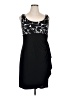 MSK Graphic Black Cocktail Dress Size 16 - photo 1