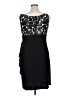 MSK Graphic Black Cocktail Dress Size 16 - photo 2