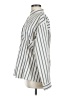 Shein 100% Polyester Stripes Ivory Long Sleeve Blouse Size M - photo 5
