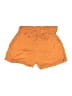Shinestar 100% Rayon Solid Orange Shorts Size L - photo 1