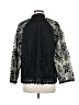 LOGO Lavish 100% Polyester Paisley Black Track Jacket Size 8 - photo 2