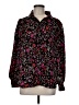 Ann Taylor 100% Polyester Floral Black Long Sleeve Blouse Size M - photo 1