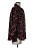 Ann Taylor 100% Polyester Floral Black Long Sleeve Blouse Size M - photo 4