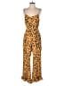 Saylor Animal Print Yellow Jumpsuit Size M (estimated) - photo 1