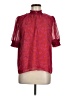 Evereve 100% Polyester Red Short Sleeve Blouse Size M - photo 1