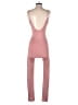 Capella Apparel Solid Pink Jumpsuit Size S - photo 2