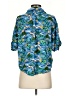 Wild Fable 100% Rayon Tropical Blue 3/4 Sleeve Button-Down Shirt Size S - photo 2