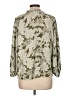 vintage threadz 100% Rayon Animal Print Green 3/4 Sleeve Blouse Size L - photo 2