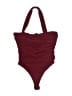 Fashion Nova Burgundy Bodysuit Size M - photo 1