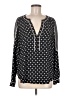 Ann Taylor LOFT 100% Polyester Black Long Sleeve Blouse Size M - photo 1
