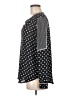 Ann Taylor LOFT 100% Polyester Black Long Sleeve Blouse Size M - photo 5