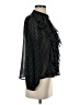 NO REST FOR Bridget 100% Polyester Polka Dots Black Long Sleeve Blouse Size S - photo 4
